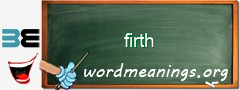 WordMeaning blackboard for firth